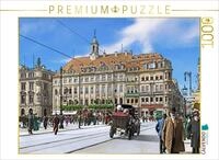 CALVENDO Puzzle Dresden &ndash; Altst&auml;dter Rathaus am Altmarkt um 1912 | 1000 Teile
