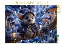 Puzzle &middot; Zauberhafte Fledermaus als Zauberer im Pilzwald | Eine niedliche...