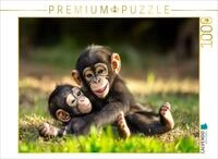Puzzle &middot; Affenstark verbunden | Schimpansen Kinder beim Spielen &middot; 1000 Teile...