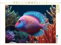 CALVENDO Puzzle Papageifisch | 1000 Teile Lege-Gr&ouml;&szlig;e 64 x 48 cm Foto-Puzzle...