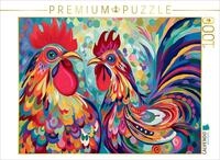 CALVENDO Puzzle Auf dem H&uuml;hnerhof | 1000 Teile Lege-Gr&ouml;&szlig;e 64 x 48 cm...