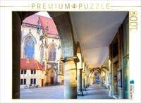 Puzzle &middot; M&uuml;nster - Die typischen Rundb&ouml;gen am Lambertikirch-Platz, Blick |...