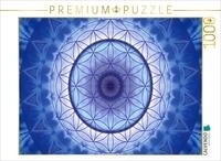 Puzzle &middot; Mandala Blume des Lebens blau | 1000 Teile &middot; Lege-Gr&ouml;&szlig;e 64 &times; 48...