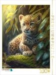 CALVENDO Puzzle Geopardbaby | 1000 Teile Lege-Gr&ouml;&szlig;e 64 x 48 cm Foto-Puzzle...