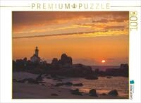 Puzzle &middot; Sonnenuntergang in Brignogan-Plage | 1000 Teile &middot; Lege-Gr&ouml;&szlig;e 64 &times; 48 cm