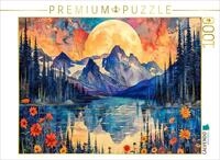 Puzzle &middot; Romantische Szenen unter dem Sternenhimmel am Bergsee | Romantische...