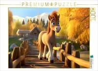 CALVENDO Puzzle Pony Spirit geht spazieren | 1000 Teile Lege-Gr&ouml;&szlig;e 64 x 48 cm