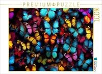 CALVENDO Puzzle Schmetterlinge - Illustration vieler Tiere auf einem Bild | 1000