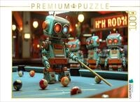 Puzzle &middot; Seltsame Spiele Spielen die Menschen - Roboter Billard | 1000 Teile &middot;