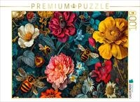 Puzzle &middot; Summende Bienen im Blumenbett | Summende Bienen im Blumenbett mit...
