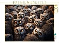 CALVENDO Puzzle Viele Eulen auf einem Bild | 1000 Teile Lege-Gr&ouml;&szlig;e 64 x 48 cm