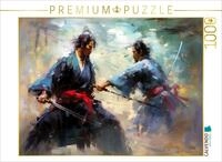 CALVENDO Puzzle Kampftraining zweier Samurai | 1000 Teile Lege-Gr&ouml;&szlig;e 64 x 48...