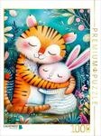 CALVENDO Puzzle Freundschaft - Tiger und Hase | 1000 Teile Lege-Gr&ouml;&szlig;e 64 x 48...