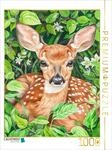 Puzzle &middot; Illustration eines Jungen Rehkitzes am Waldrand | Illustration eines...