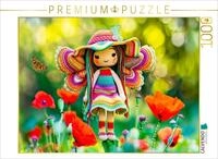 CALVENDO Puzzle Elfe im Mohnfeld | 1000 Teile Lege-Gr&ouml;&szlig;e 64 x 48 cm...
