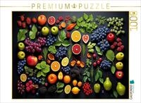 CALVENDO Puzzle Obstauswahl sch&ouml;n angeordnet | 1000 Teile Lege-Gr&ouml;&szlig;e 64 x 48...
