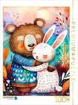 CALVENDO Puzzle Sanfter Riese - Braunb&auml;r und Hase | 1000 Teile Lege-Gr&ouml;&szlig;e 64...