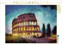 Puzzle &middot; Kolosseum in Rom, Italien | Eine pointilistische Interpretation des