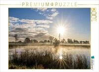 CALVENDO Puzzle Nebel im Moor | 1000 Teile Lege-Gr&ouml;&szlig;e 64 x 48 cm Foto-Puzzle...