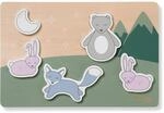 hauck Puzzle N Fit Steckpuzzle aus Holz ab 1 Jahr, Greifpuzzle, Forest | Holzpuzzle