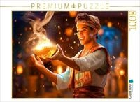 CALVENDO Puzzle Aladin und die Wunderlampe | 1000 Teile Lege-Gr&ouml;&szlig;e 64 x 48 cm