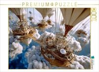 Puzzle &middot; Wolkenhafen der L&uuml;fte | Schwebende Plattform mit Segelballons &middot; 1000
