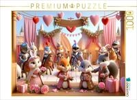CALVENDO Puzzle Das Turnier der Liebeshelden: Ritterliche Romantik im Tierreich 