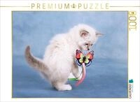 CALVENDO Puzzle Nelly - Blue Tabby | 1000 Teile Lege-Gr&ouml;&szlig;e 64 x 48 cm...