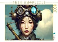Puzzle &middot; Die Entdeckerin | Eine Frau, welche in der Steampunk-&Auml;ra mutig genug...