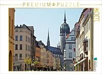 Puzzle &middot; Wittenberg, Blick vom Alten Rathaus durch die Coswiger Stra&szlig;e auf | die