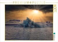 Puzzle &middot; Gletscherlagune in Island | 1000 Teile &middot; Lege-Gr&ouml;&szlig;e 64 &times; 48 cm &middot;