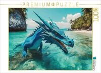 CALVENDO Puzzle EIN Blauer Wasserdrachen durchstreift Sein Inselreich | 1000...