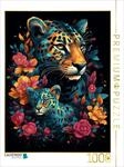 CALVENDO Puzzle Leoparden | 1000 Teile Lege-Gr&ouml;&szlig;e 64 x 48 cm Foto-Puzzle f&uuml;r