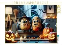 CALVENDO Puzzle Gruselspa&szlig; auf der Couch: Kartoffeln feiern Halloween | 1000...