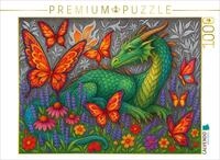 Puzzle &middot; Lindwurm und Feuerfalter | Magische Fabelwesen &middot; 1000 Teile &middot;