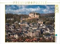 Puzzle &middot; Marburg an der Lahn, Blick vom Rabenstein auf die Altstadt | 1000 Teile &middot;