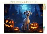 CALVENDO Puzzle Halloween mit Snuggles | 1000 Teile Lege-Gr&ouml;&szlig;e 64 x 48 cm