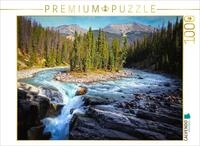 Puzzle &middot; Sunwapta Falls &ndash; Natur in Bewegung | Wildes Wasser trifft auf tiefe