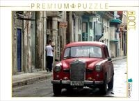 CALVENDO Puzzle Der legend&auml;re Oldtimer Mercedes 180 unterwegs in Havanna | 1000