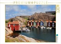 Puzzle &middot; Sm&ouml;gen, Schweden | Bootsh&auml;user in Sm&ouml;gen &middot; 1000 Teile &middot;...