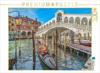 CALVENDO Puzzle Gondel Station an der Rialto Br&uuml;cke | 1000 Teile Lege-Gr&ouml;&szlig;e...