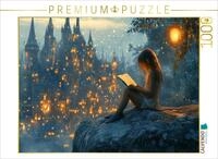 Puzzle &middot; Das Schloss der Feen - M&auml;dchen liest EIN Buch | 1000 Teile &middot;...