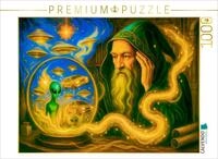 Puzzle &middot; Zauberer erkennt in Kristallkugel kommende Zukunftsbilder | Ein Seher