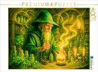 Puzzle &middot; Zauberer mischt uralten Trank mit magischen Kr&auml;utern | In...