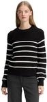 TOM TAILOR Denim Damen Strickpullover mit leichten Ballon&auml;rmeln