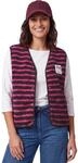 Cecil Damen Teddy-Weste mit V-Neck und Streifen