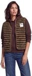 Cecil Damen Teddy-Weste mit V-Neck und Streifen