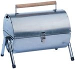 alpina Holzkohlegrill - Mini Grill - Tragbarer Tischgrill mit Grillplatte -