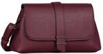Gabor Sahar Damen Flap Bag Umh&auml;ngetasche Mittelgro&szlig; Dunkelrot