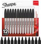 Sharpie Permanent Marker | Marker Stifte mit feiner Spitze | schwarze Tinte | 12